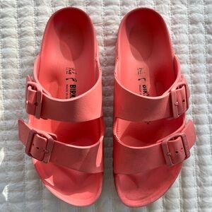 Birkenstock Eva Coral pink Sandals size 37 Euro / 6 U.S